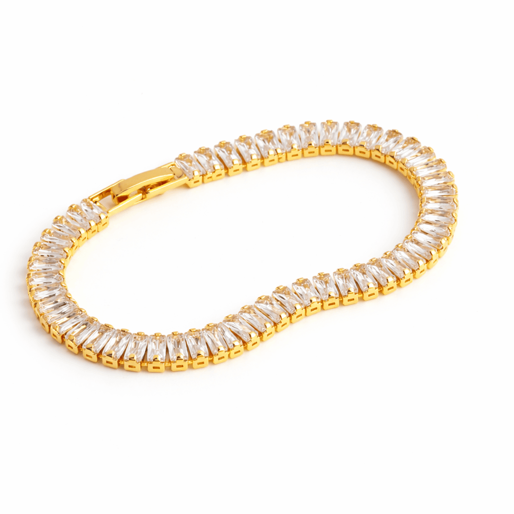 Gold Crystal Matching Jewelry Set