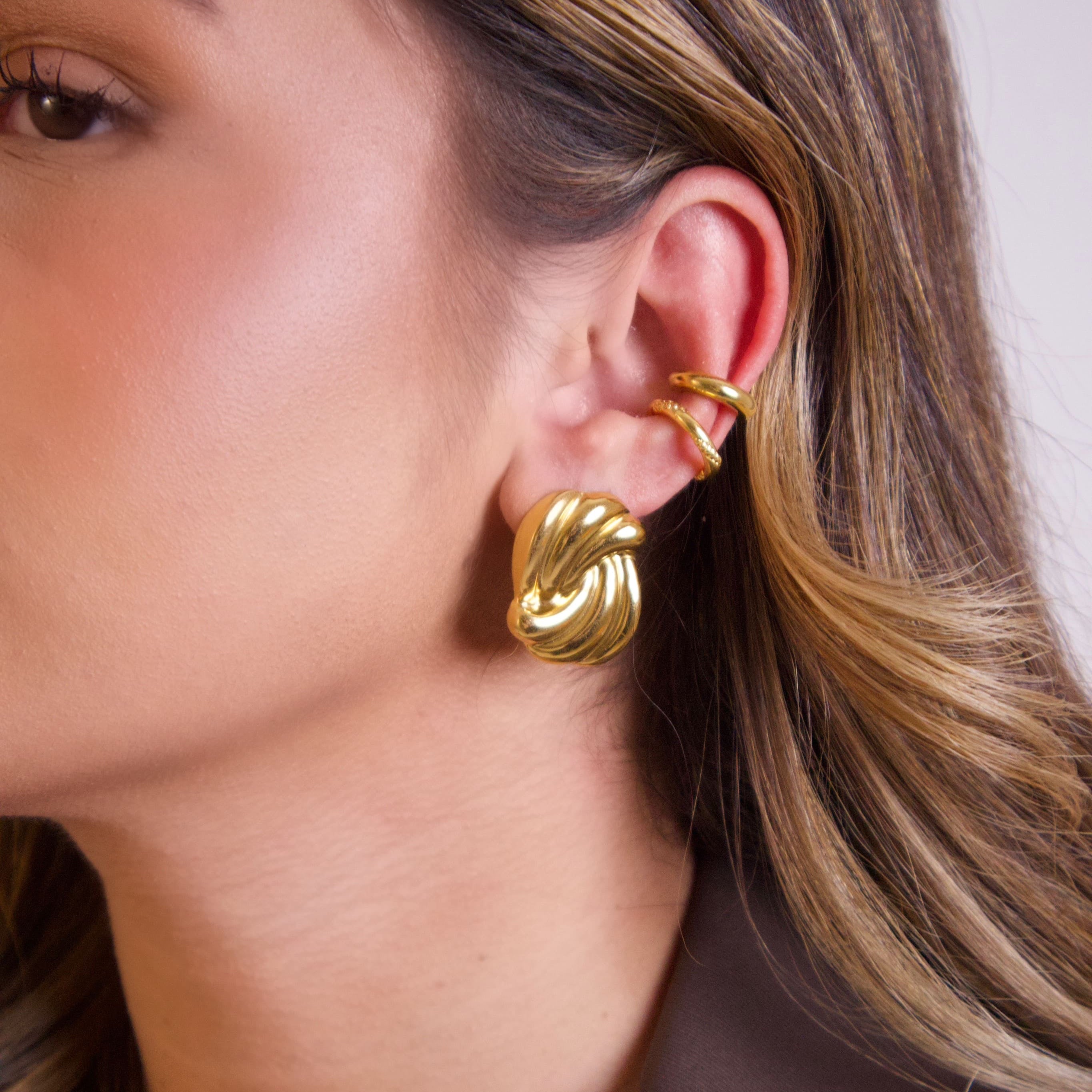 Golden Twist Earrings